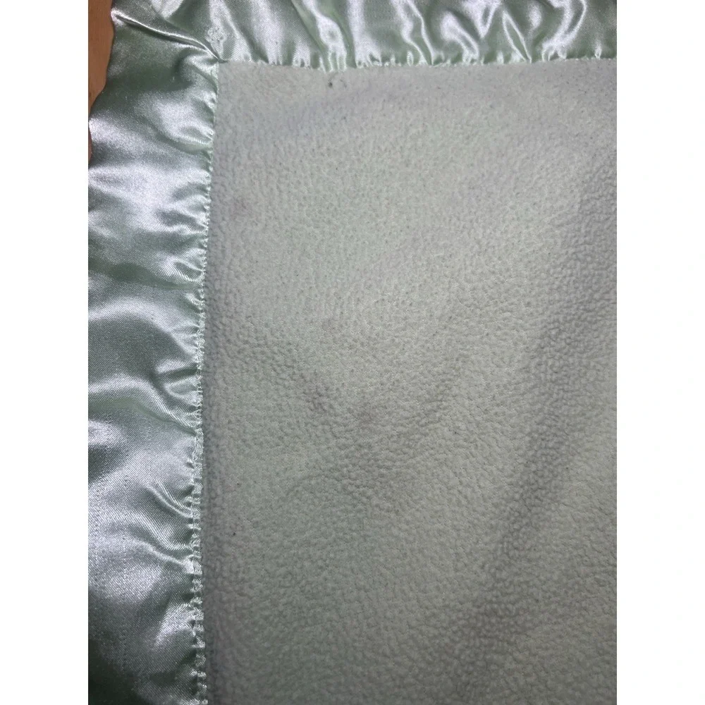 Circo Green Lion Bird Sun Clouds Safari Baby Crib Blanket Lovey Satin Trim *read